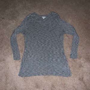 Gray Long Sleeved Sweater